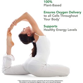 PlantFusion Vegan Iron Supplements from, Premium Plant Based Iron Supplements for Women and Men (25mg), Plus Folate & B12, 90 Veggie Capsules