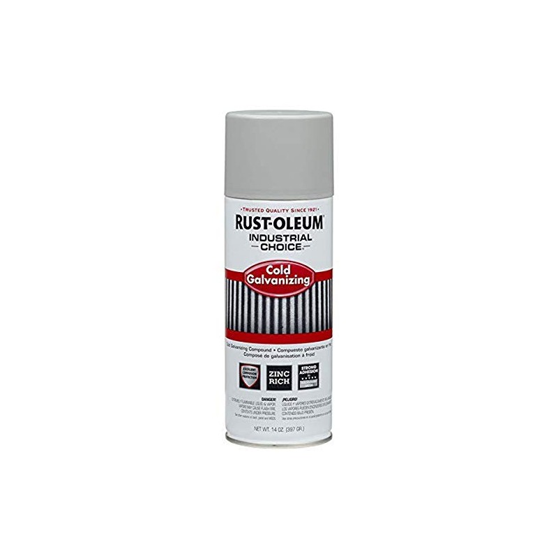 Rust-Oleum 1685830 1600 System Galvanizing Compound Spray Paint, 12-Ounce, Cold