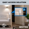 BESTTEN 2 Pack Double Rocker Light Switch, Single Pole Combination
