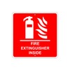Fire Extinguisher Inside Caution Aluminum Metal 12x12 Sign