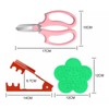 Flower Scissors Rose Stripper Thorn Remover Tool Garden Gloves Set