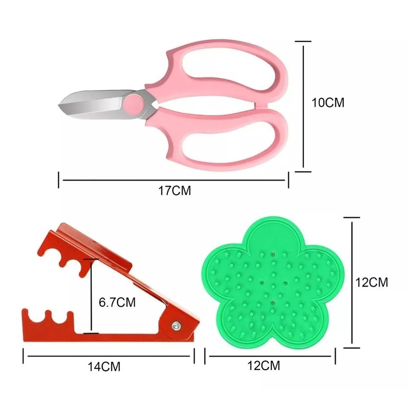 Flower Scissors Rose Stripper Thorn Remover Tool Garden Gloves Set