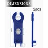 AORHOFJ Pack of 2 MC4 Tools for MC4, MC4 Keys,
