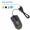 Combrite M42 USB Wired Optical Mouse With Comfort Rubber Scroll