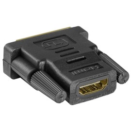 mumbi HDMI to DVI Adapter – gold-plated + certified – DVI-D 24 + 1 Male to HDMI Female (19-Pin) Adapter, Full HD 1080P