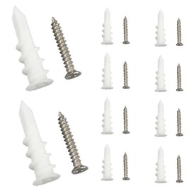 "Anchor Screw Gypsum Board Wall Anchor Plastic Anchor Expansion Tube with Screws Anchor Screws Hollow Wall Anchors Board Anchors Gypsum Board Anchors Strong Board Anchors Expansion Tubes Drywall and