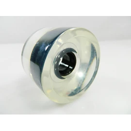 70mm Pro Longboard Skateboard Wheels Solid Gel Colors (Gel Clear)