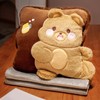 Travel Blanket and Pillow Set Multifunctional Plush Cute Animal Hand