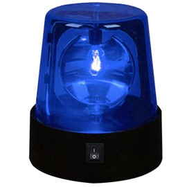 3inch Police Car Beacon Siren Strobe Light, Rotating Blue LED Police Light, 360 Degree Disco Party Rotating Lamp ​for Club Party,Firefighters and Police Car (Blue 1pc)