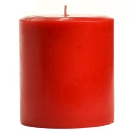 Christmas Essence 4x4 Pillar Candle for Wedding/Dinner, Holiday Event, Home Decoration, 50 to 60 Hours, 4 in. diameterx4.25 in. Tall, 1 Piece