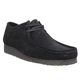 Clarks Originals Mens Wallabee Suede Leather Black Shoes 8 US