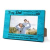 HUEOCIRR Dad Picture Frames, To My Dad My Hero Photo