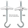 DDHOMIN 8 PCS Plasterboard Ceiling Hooks for Drywall Cavity Hollow
