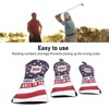 Golf Club Head Cover Set Waterproof PU Leather Golf Club