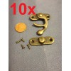 endlessparts 10 sets - latch hook Hinge small mini Antique