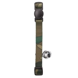 HUNTER Cat Collar Camouflage Nylon Safety Click, Green