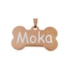 Placa de Identificación para Perros, Acero Inoxidable, (, Oro Rosado)