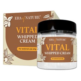 era of nature Crema Corporal Batida Vital Con Mezcla De Manteca De Karité, Mango Y Cacao Para Mujeres, 8 Oz - Loción Batida Ligera - Loción Y Bálsamo Corporal No Graso, Hidratante Para Rostro,
