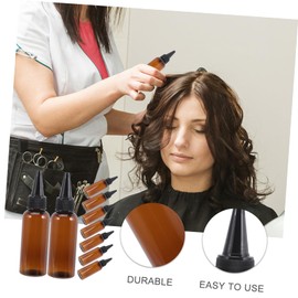 VILLFUL 10pcs Squeeze Bottle Applicator Plastic Empty Bottle Applicator Bottle for Hair Plastic Refillable Bottles Hair Oil Applicator Oil Squeeze Bottles Oil Bottles for Hair