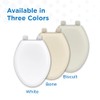 Gerber Elongated Toilet Seat with Cover, Soft Close, No Slam,