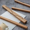 FALAMON 2 Pack Magnetic Poster Hanger Frame, Teak Wood Magnet