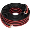 HiFind 12/2 Gauge 25 FT Red Black Hookup Electrical Wire