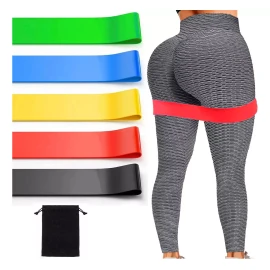 Lecute 5 Bandas De Resistencia Ligas Ejercicio Yoga Gym Fitness