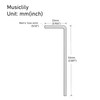 Musiclily Basic Metric 4mm Steel Guitar Epiphone Truss Rod Allen