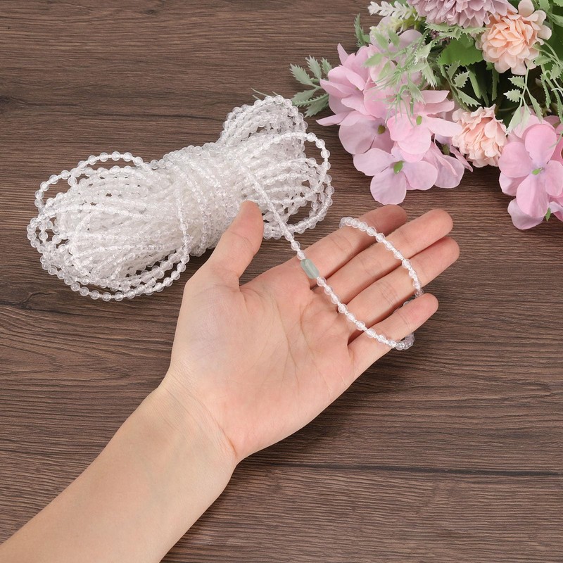 sourcing map 10 Metres/10.94 Yard Plastic Roller Blind Bead Chain