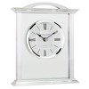 London Clock Silver Mantel Clock, 18 x 15 x 4.5cm