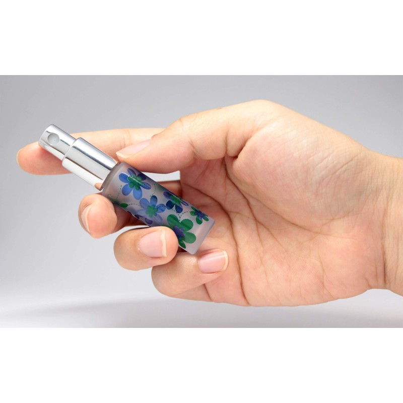 Purse Glass Atomizer Frosted Cosmos 1716 Blue [Hiro Common Atomizer]