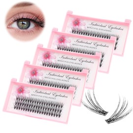 Bodermincer 20D 0.07mm Thickness 8-22mm To Choose Grafting False Eyelashes False Eyelashes Individual Natural Long Mink Fake Eyelashes Extension Handmade Bulk Wholesale (5 packs-10mm)