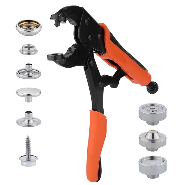 Snap Fastener Tool Kit, 20 Sets 15mm Snaps for Boat