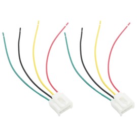 Hoypeyfiy 4Pin Tail Light Lamp Plug Connector Repair, Rear Tail Light Connection Harness Replacement for Fiat Grande Punto Evo Replacement for Alfa Romeo Replaces 147 156 159 (2)
