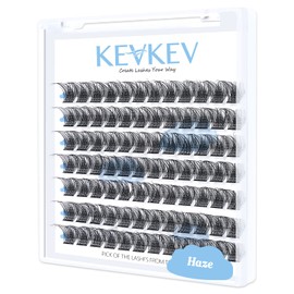 Lash Clusters 84 Pcs Cluster Lashes Eyelash Clusters DIY Cluster Eyelash Extensions Individual Lashes Soft and Comfortable (Haze,C-12mm)
