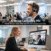 Wireless Headset with Mic for Work,Wireless Computer Headset(Bluetooth V5.3 +