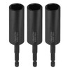 HARFINGTON 3pcs Nut Driver Drill Bit 17mm Metric Deep Socket