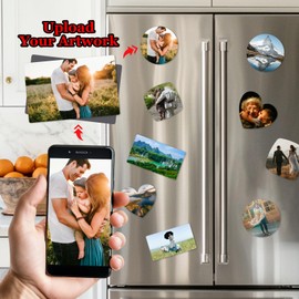 Muka 20Pcs Sublimation Blanks Fridge Magnets, Sublimation Magnet Blanks, Magnetic Refrigerator Magnets for Home Decor-Gold-Rectangle