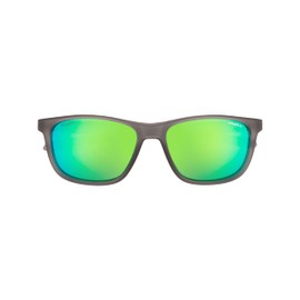 O'NEILL 9025 Men's and Women's Polarized Square Sport Sunglasses, Matte Gray/Lime, 57 mm