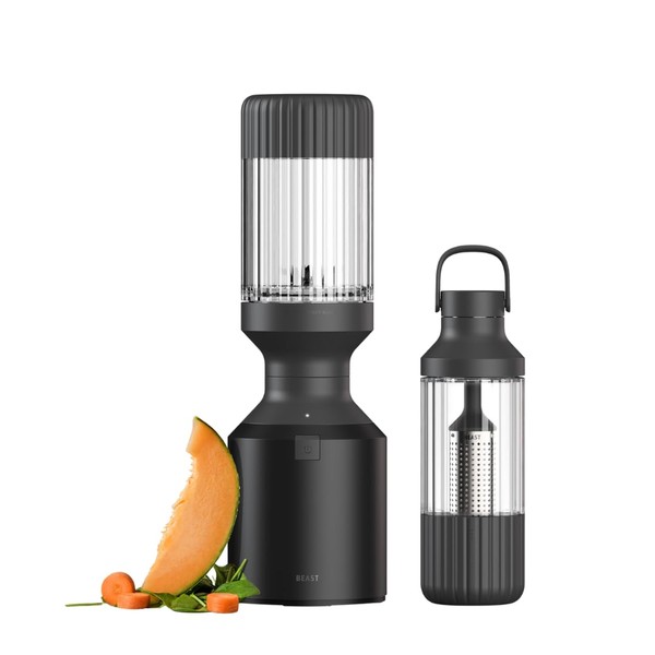 Beast Blender + Hydration System | Blend Smoothies and Shakes, Infuse Water, Kitchen Countertop Design, 1000W (Carbon Black)
