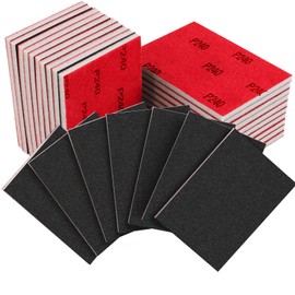 Necosthua 20Pcs 3 x 4 Inch 240 Grit Sanding Sponge, Ultra Fine Sanding Sponges Pads, Soft Foam Hand Sanding Block Dry Wet Sandpaper Blocks for Model Drywall Metal Wood Furniture Polishing