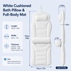 Full Body Bathtub Pillow with Lumbar Support, 5D Air Mesh