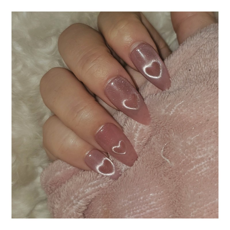 Heart Magnet [Handmade Nail Tip] Emily Nail - Oval /