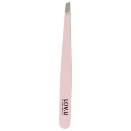 PARSA Beauty LOV.U Professional Tweezers (Pink) - with Slanted Grip for Eyebrow Plucking - Hair Tweezers - Pincette - Eyebrown Plucking - Tweezers