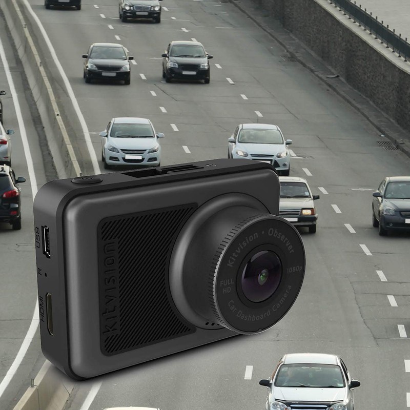 Kitvision Observer Dashcam 1080p Wi-Fi and GPS - Full HD