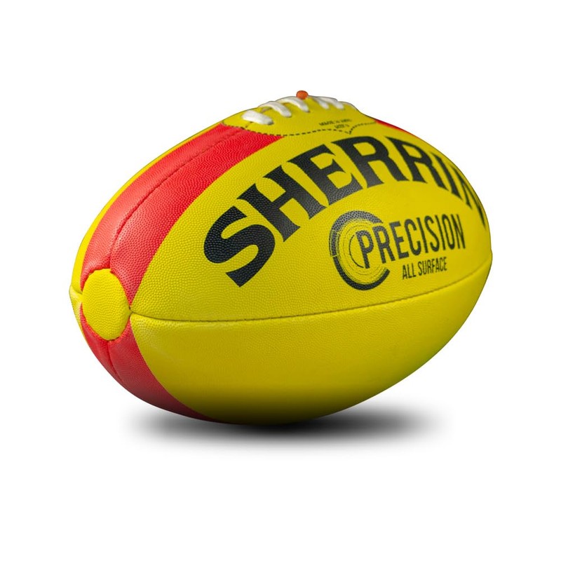 Sherrin Precision Synthetic Football, Yellow, Size 2