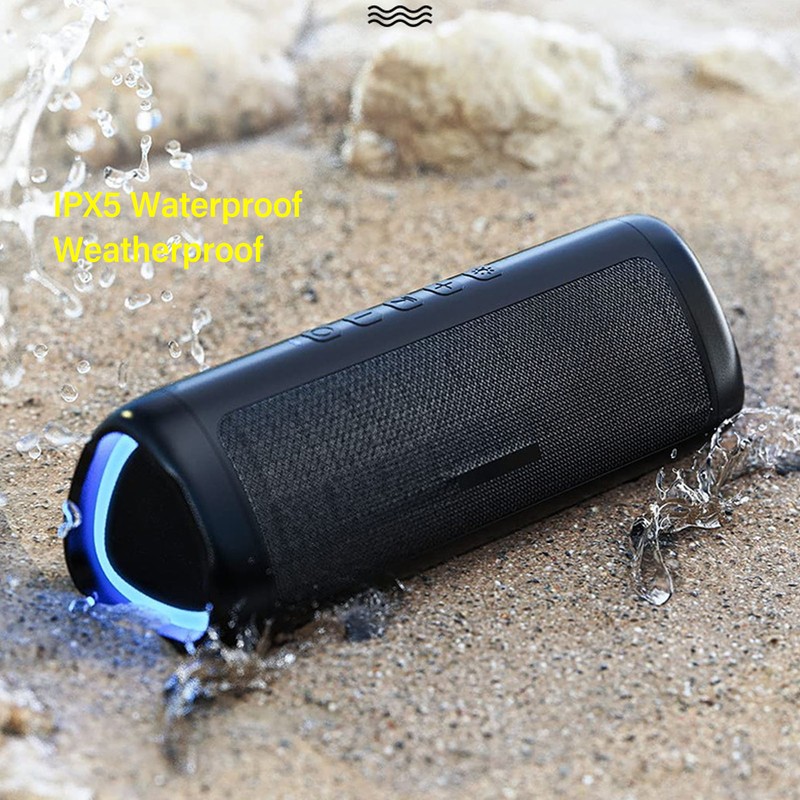 Bluetooth Speaker Dazzling Color LED Lights Waterproof Portable Wireless Bluetooth
