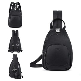 CLUCI Sling Bags for Women,Small Backpack for Women, Leather Sling Backpack Convertible Crossbody Bags for Women Travel