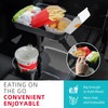 DYLEN Car Cup Holder Expander, 24cm Detachable Car Food Tray