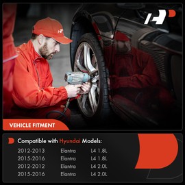 A-Premium Sensor de velocidad de rueda ABS compatible con modelos Hyundai – Elantra 2012-2013/2015-2016, construido en Estados Unidos – lado delantero izquierdo del conductor, reemplazo# 598103X320